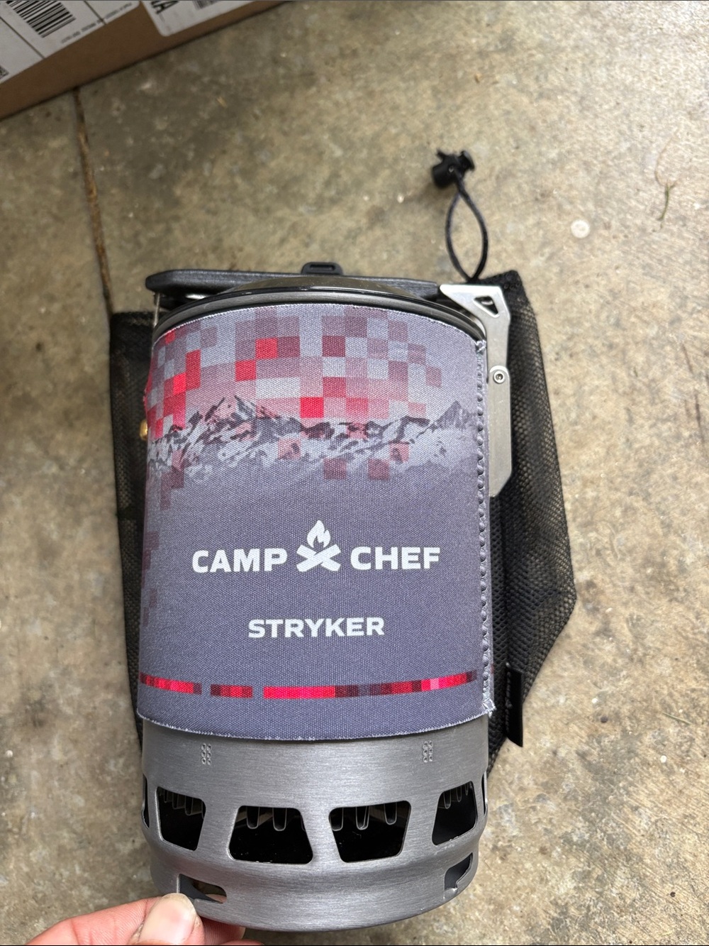 Camp Chef Stryker Gray/Red Compact Cook System NWT